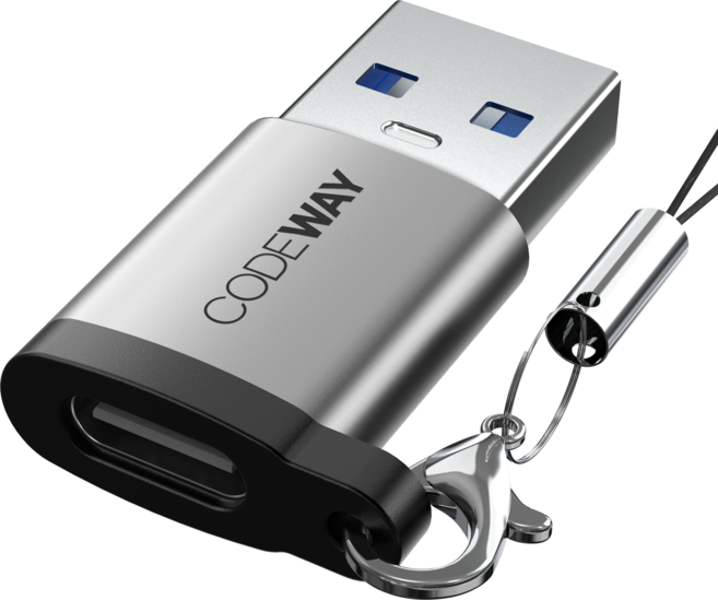 코드웨이 USB A otg 변환젠더 C타입, OTG-C-to-A, 1개