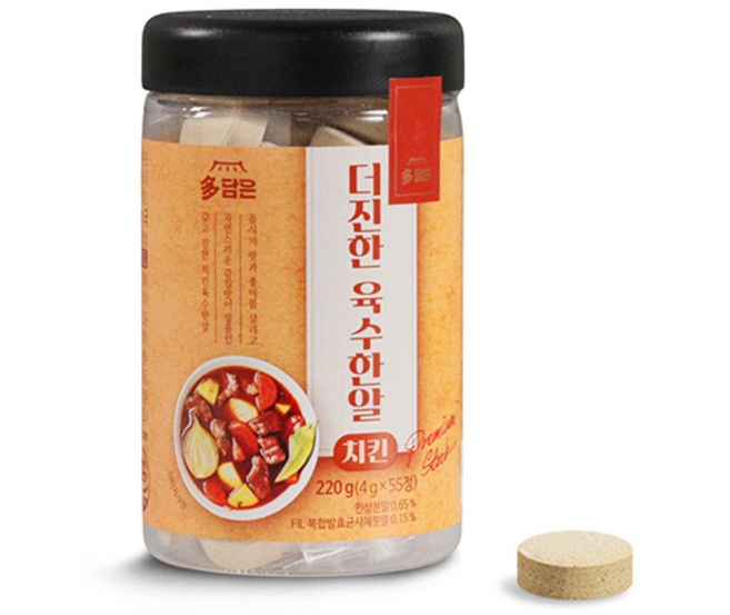 다담은 더진한 육수한알 치킨맛, 220g, 1개
