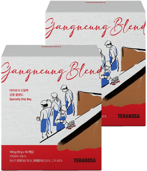 테라로사 강릉 블렌드 드립백커피, 10g, 10개입, 2개