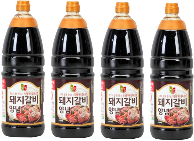 첫맛 돼지갈비 양념, 2kg, 4개