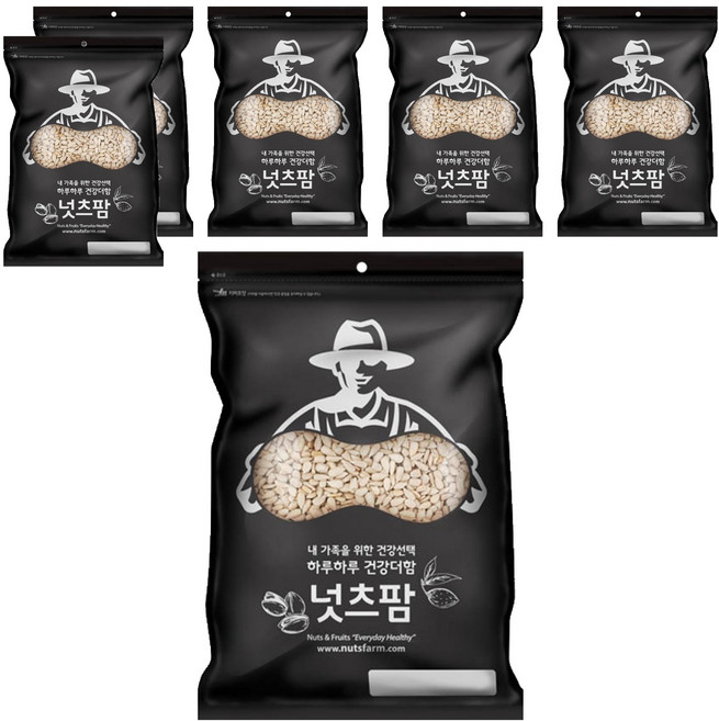 넛츠팜 해바라기씨, 800g, 6개