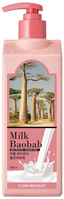 밀크바오밥 퍼퓸 바디워시 플로라부케향, 500ml, 1개 - 쿠팡