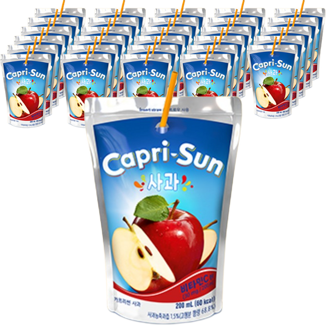 카프리썬 사과맛, 200ml, 40개