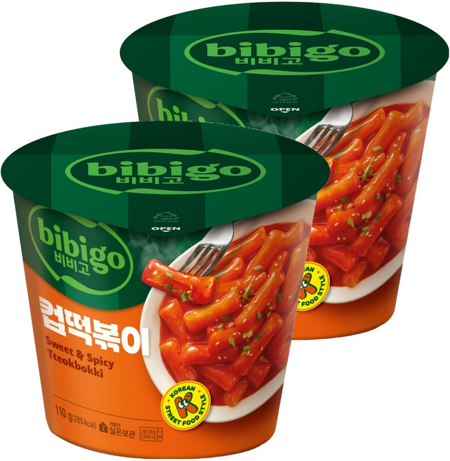 비비고 컵떡볶이, 110g, 2개