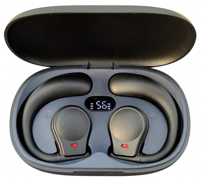 DTAudio 聆翔 耳掛式藍芽耳機, 黑色, DTA-K35