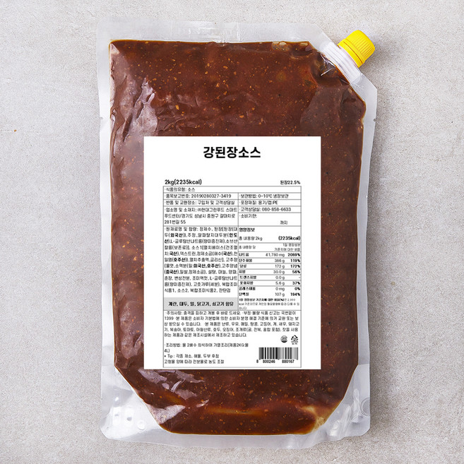 hcook 강된장소스, 2kg, 1개