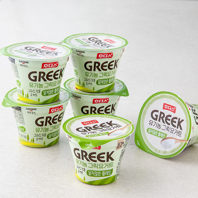 후디스 유기농 그릭요거트 달지않은 플레인, 480g, 1개