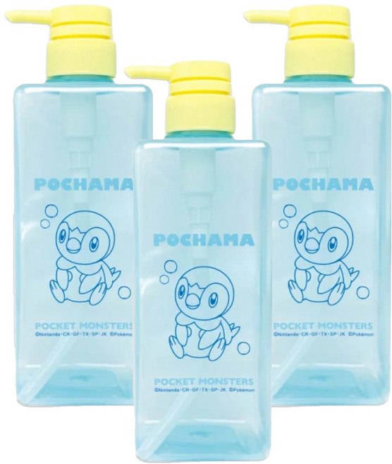 PoKeMoN 寶可夢 波加曼沐浴空罐 600ml 6.6 x 6.6 x 22cm, 319631, 3件