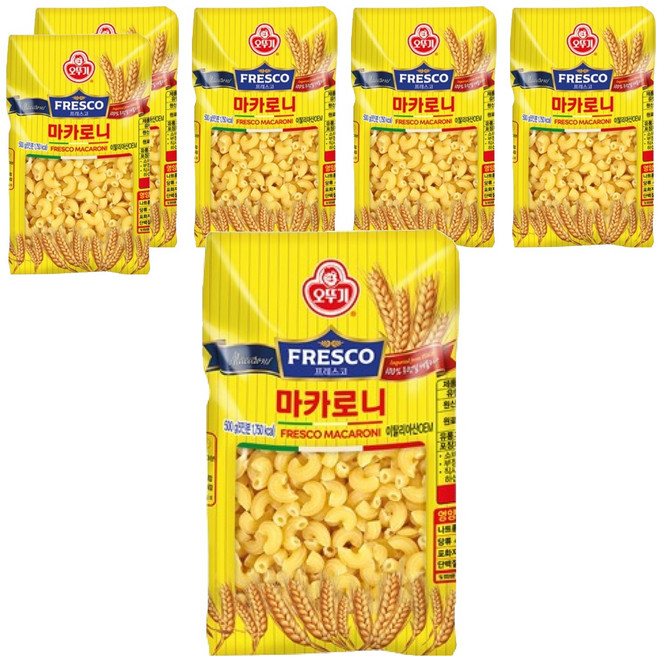 오뚜기프레스코 마카로니, 500g, 6개