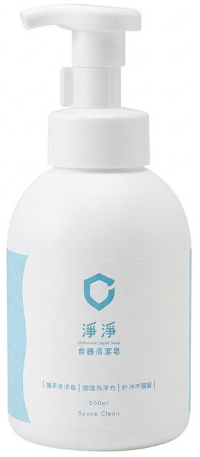 Clean Clean 淨淨 食器清潔皂 按壓瓶, 1瓶, 500ml