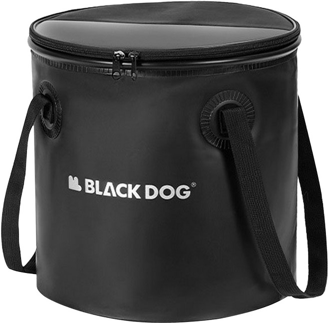 Blackdog 百川 戶外露營折疊水桶 20L, 黑色, 1個