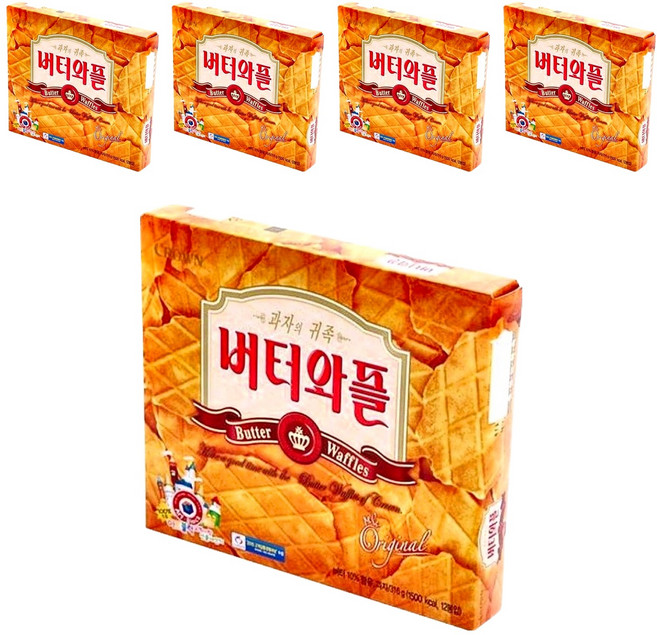 크라운 버터와플, 316g, 5개