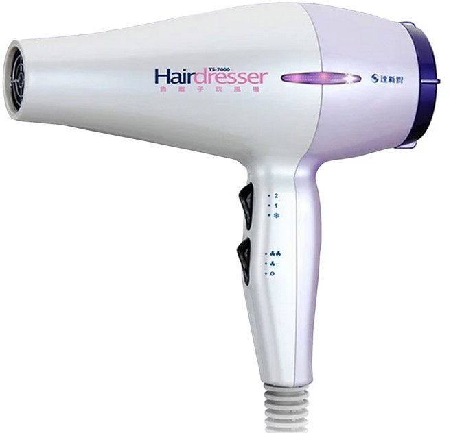 達新牌 專業級負離子吹風機 1200W, TS-7000, 白色