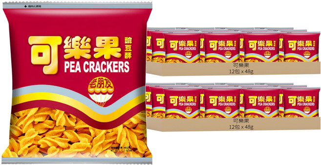 可樂果 豌豆酥 古早味, 48g, 24包