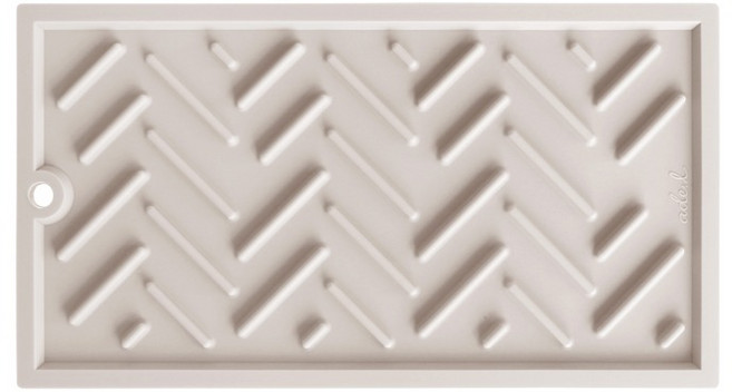 에이드엘 헤링본 실리콘 식기 건조매트 미니, 1단, 베이지, 2개