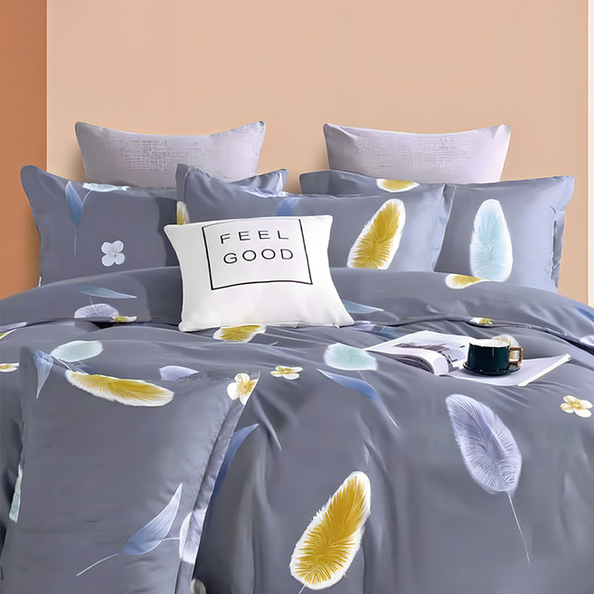 A-ONE 台灣製雪紡棉被套, 百慕達 藍色