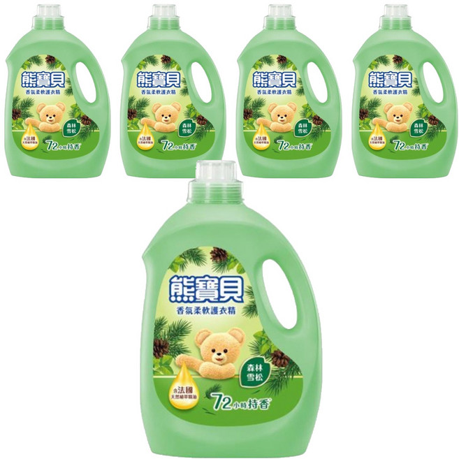 Snuggle 熊寶貝 柔軟護衣精 森林雪松, 3L, 5桶