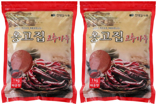 신대감 옹고집 고추가루 매운맛 김치 양념용, 1kg, 2개