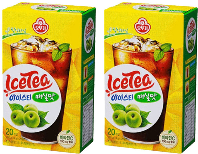 오뚜기 힐링타임 아이스티 매실맛, 14g, 20개입, 2개