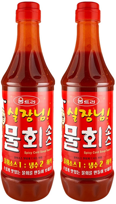 움트리 실장님 물회소스, 1kg, 2개