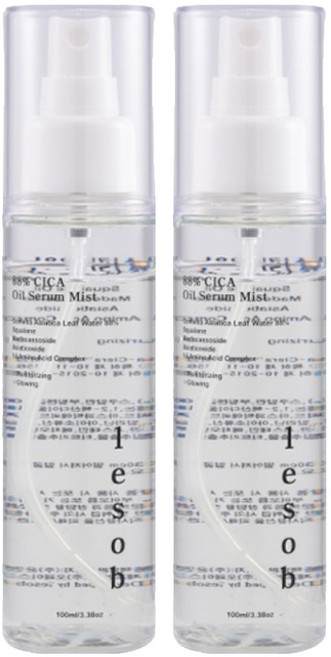 르솝 맞춤형 탄력 광채 진정 스쿠알란 오일 세럼 미스트 시카, 100ml, 2개