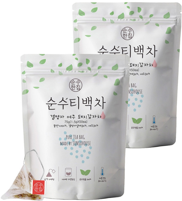 순수한집 결명자 여주 돼지감자차, 1.5g, 50개입, 2개