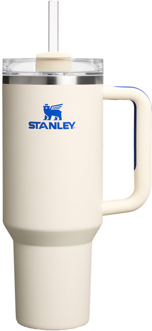 스탠리 퀜처 H2.0 플로우 스테이트 텀블러, 크림로얄, 1.18L, 1개