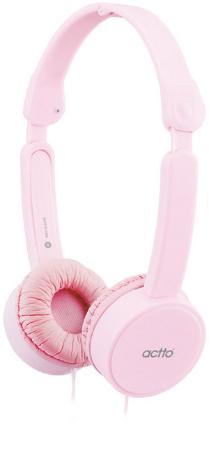 엑토 청력보호 접이식 C타입 키즈 헤드셋, BKS-86, 핑크