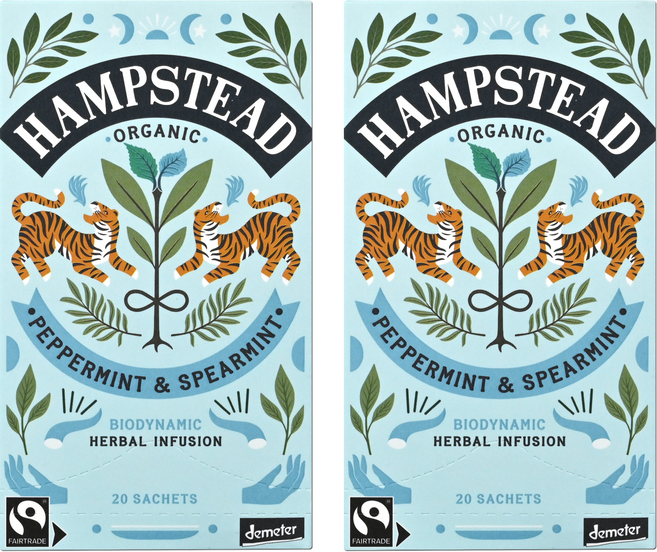 햄스테드 페퍼민트 앤 스피어민트, 1.5g, 20개입, 2개