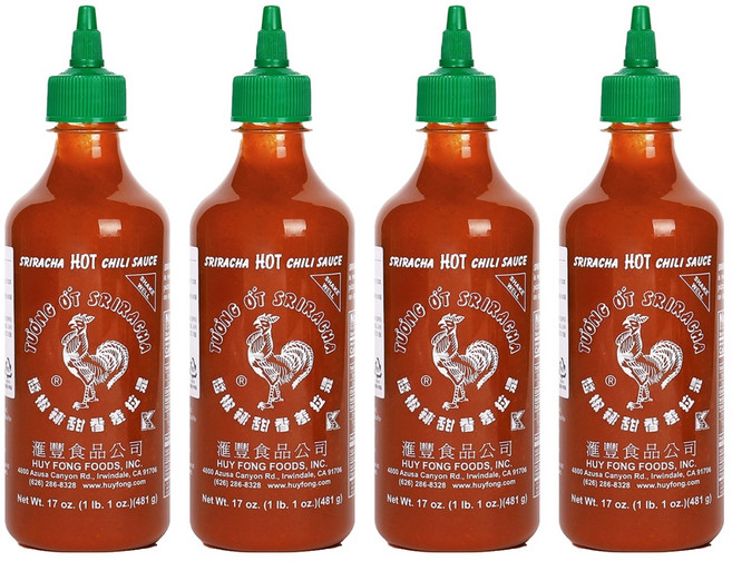 匯豐食品 SRIRACHA 是拉差香甜辣椒醬, 481g, 4瓶