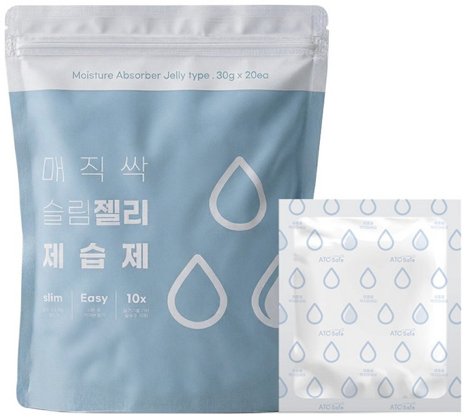 매직싹 슬림 젤리 제습제, 30g, 20개