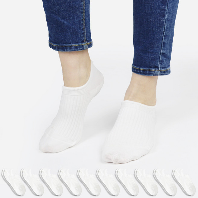 구냥씩 여성용 갑종골지 페이크삭스 10켤레