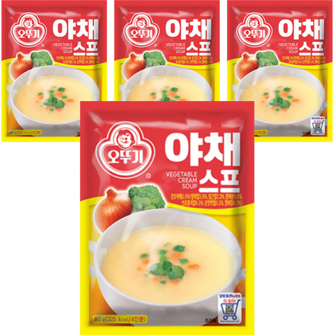 오뚜기 야채스프, 80g, 4개