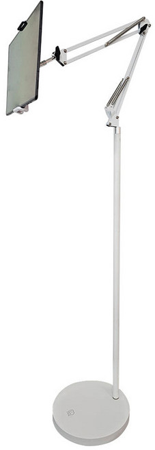 코끼리리빙 접이식 태블릿 핸드폰 3세대 거치대 대, P2BC-2818, 화이트, 1개