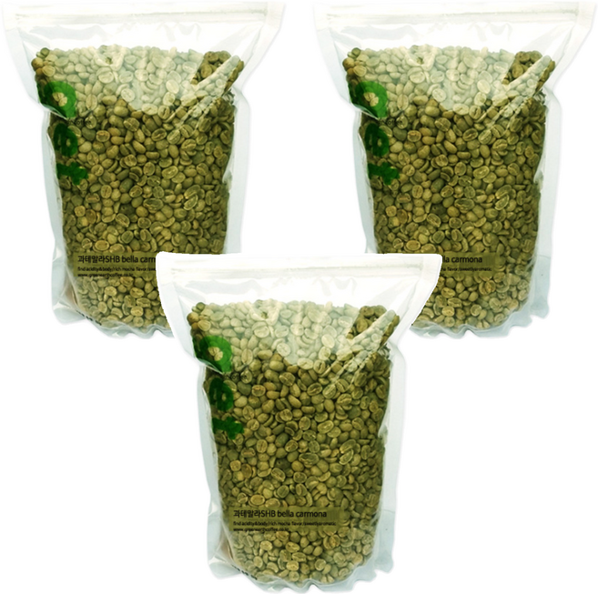 그린어쓰 과테말라 디카페인 swiss processing, 500g, 3개