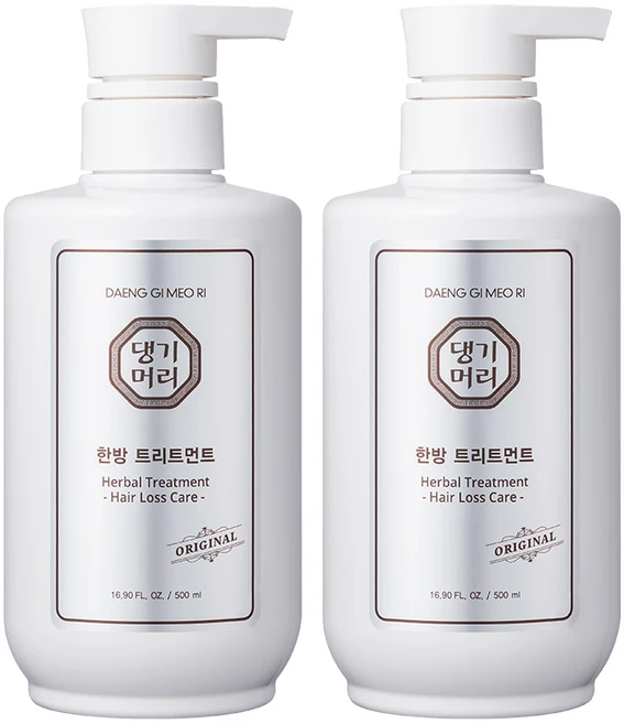 댕기머리 오리지널 한방 탈모 트리트먼트, 500ml, 2개 - 쿠팡