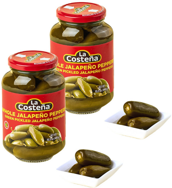 라코스테냐 홀 할라페뇨 페퍼, 440g, 2개