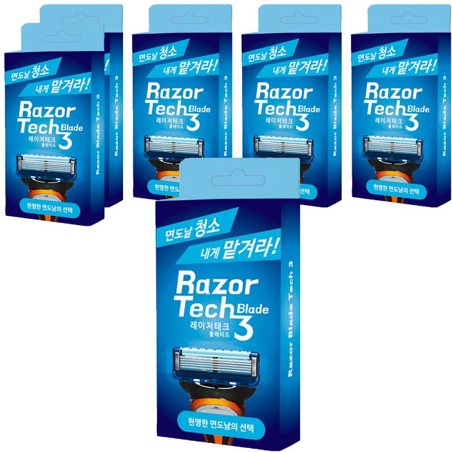 레이저테크 블레이드 면도기클리너, 1개입, 6개