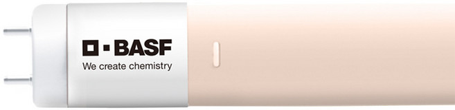 BASF 巴斯夫 臻光彩LED T8燈管 2呎 27*580mm, 黃光(2700K), 1個