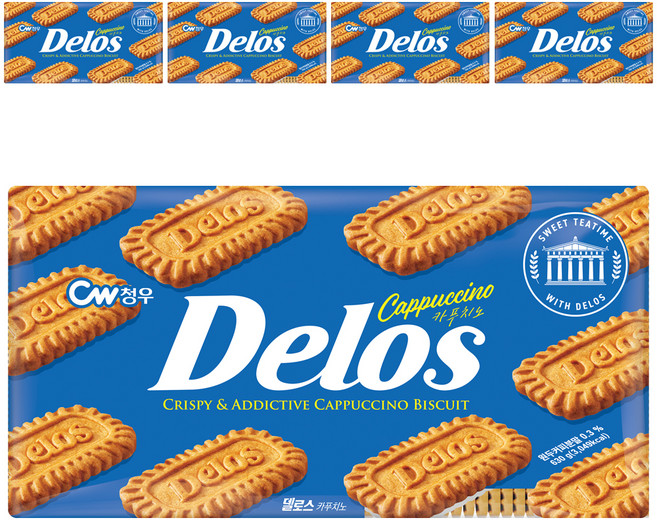 청우식품 델로스 카푸치노 쿠키, 630g, 5개