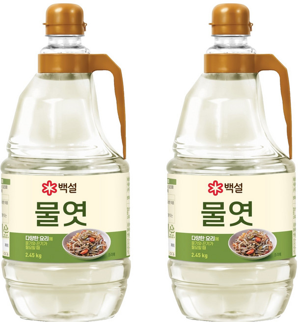 백설 CJ제일제당 물엿, 2개, 2.45kg