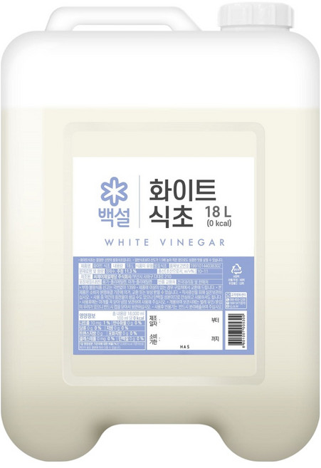 백설 화이트 식초, 1개, 18L