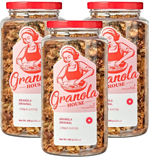 그래놀라하우스 오리지널, 300g, 3개