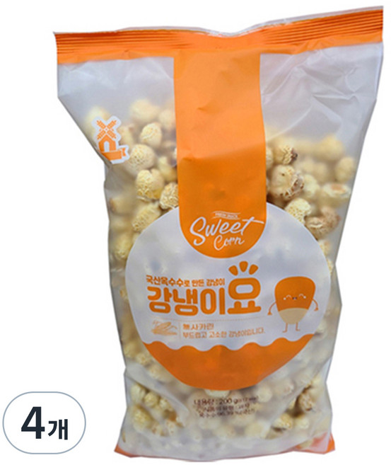 성부식품 강냉이요, 200g, 4개