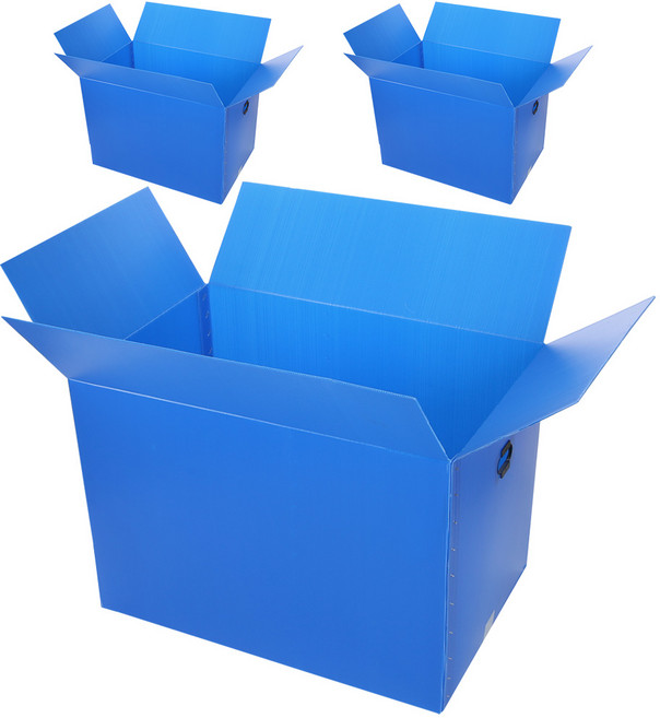 코멧 두꺼운 이사박스 3T, 블루, 3개