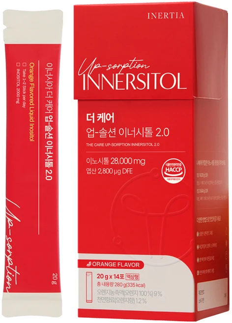 이너시아 더 케어 업 솔션 이너시톨 2.0 14p, 280g, 1개 - 쿠팡