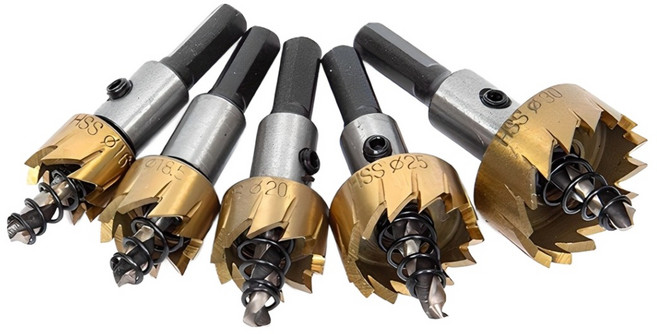 지오비즈 티타늄 고속도강 홀쏘 5종 세트, 1세트