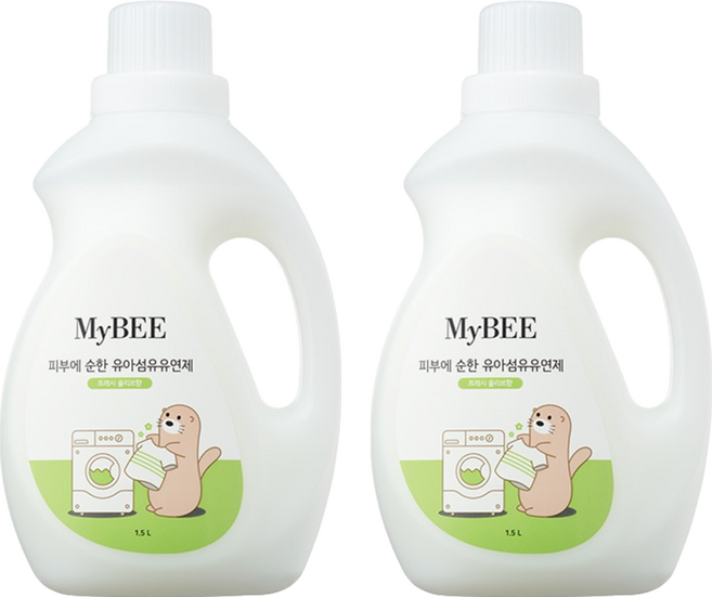 MyBEE 溫和嬰幼兒衣物柔軟精 1500ml, 1.5L, 2個