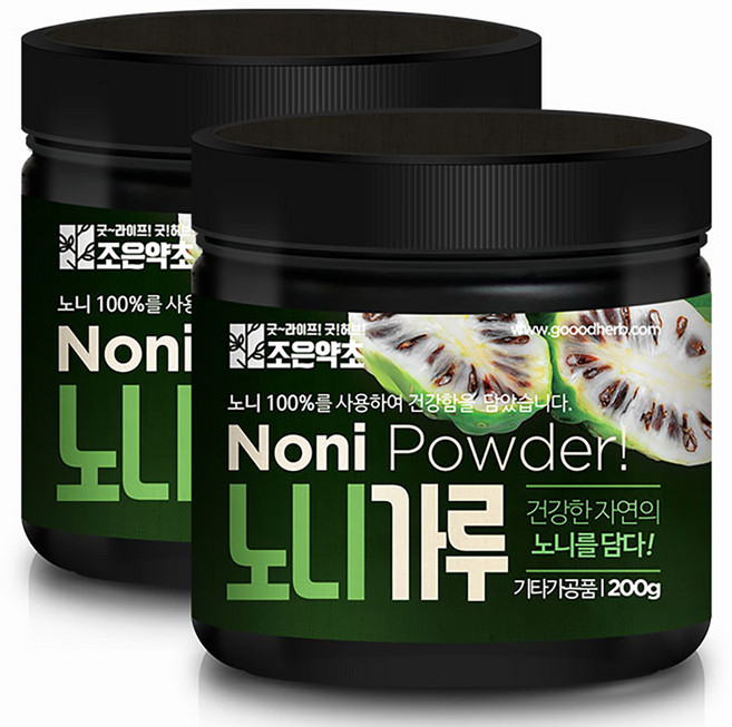 조은약초 노니 가루, 2개, 200g