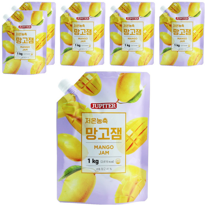 저온농축 망고잼, 1kg, 6개